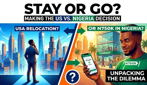 From Inbox: US Relocation or N750k New Offer with Conditions and Benefits in Nigeria?